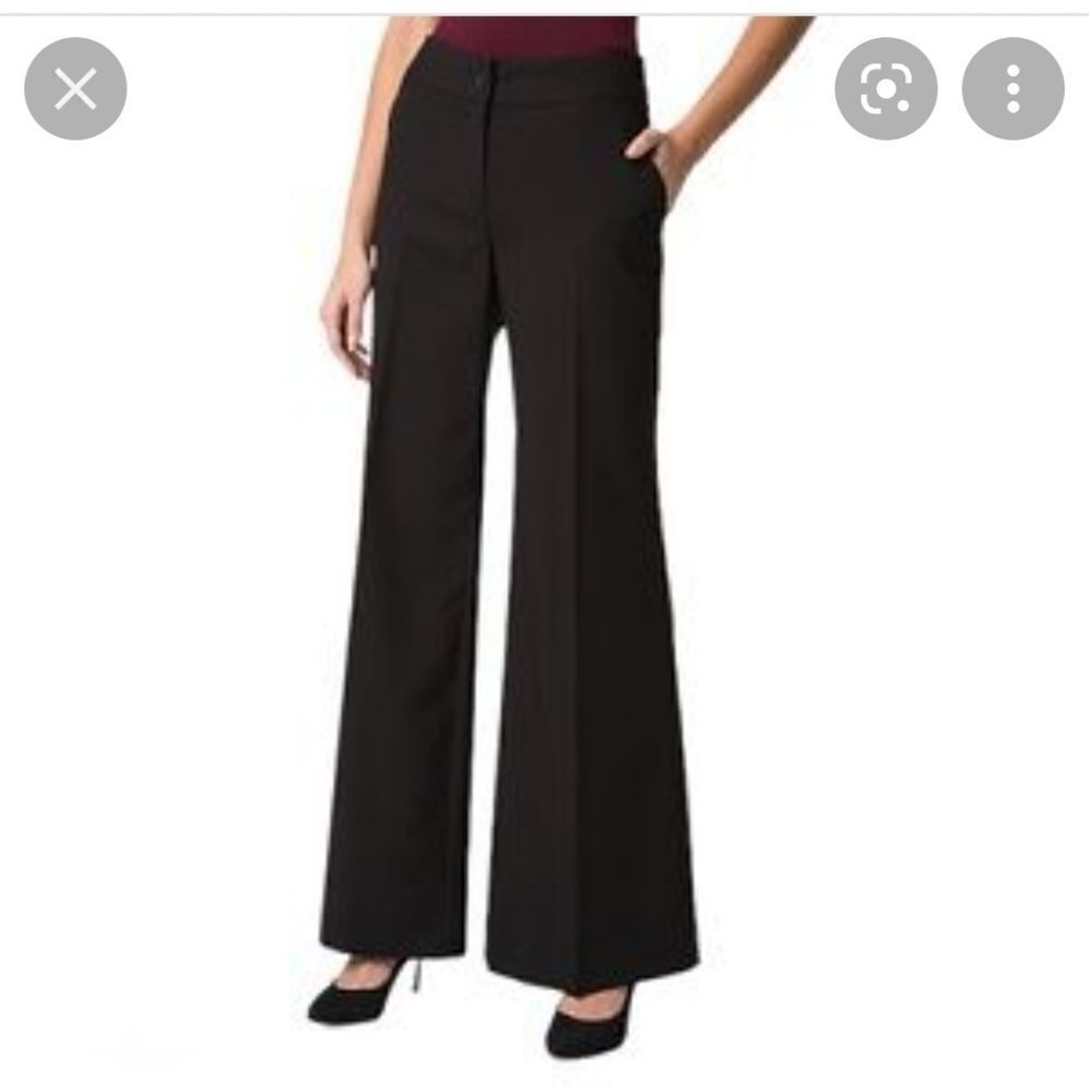 NWT Le Chateau Wide Leg Trousers in Deep Burgandy - Picture 2 of 7